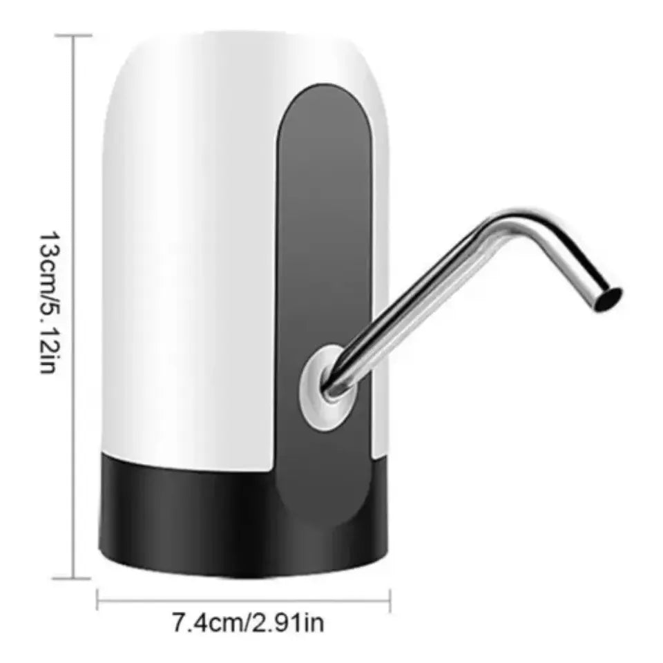 Dispenser De Agua Automatico Bomba Bidones Recargable Usb Color Blanco