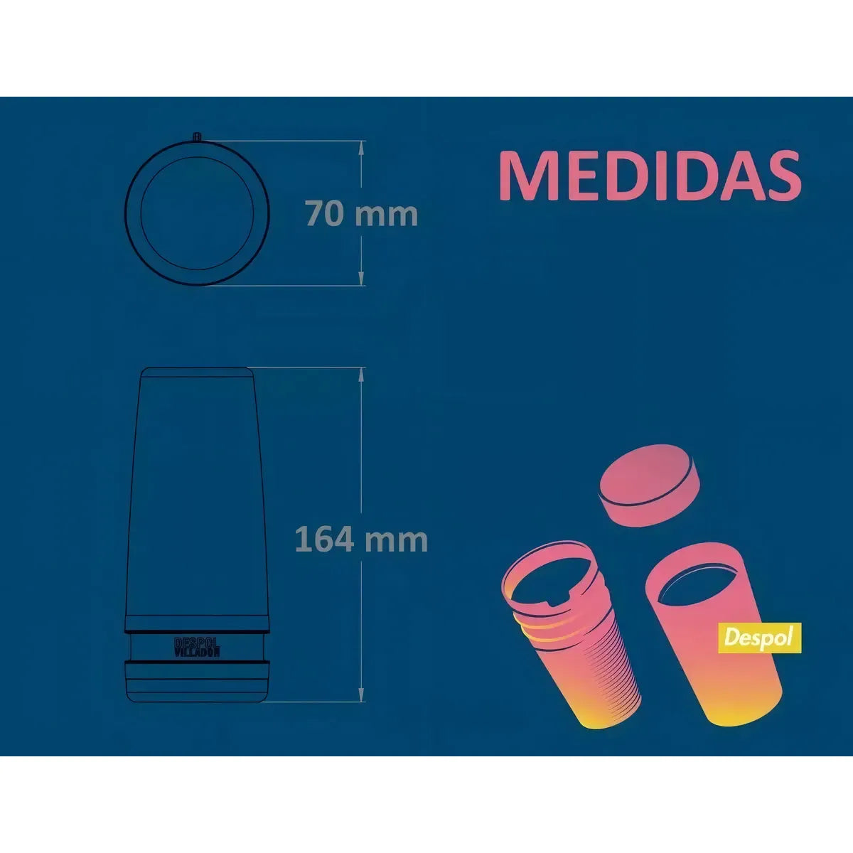 Despolvillador Yerba Mate Buena Cepa Rosca 200g Gris 7x16 cm