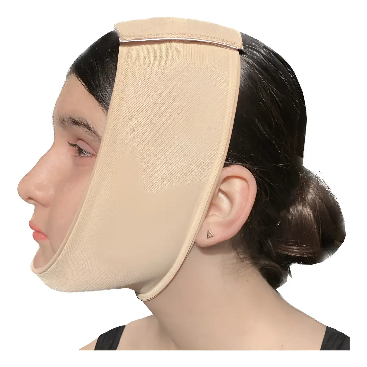 Banda Mentonera Otoplastía Postquirugica Body Control 0065 Color Nude Talle S 50-60 Cm
