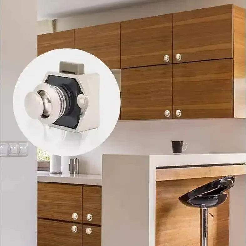 Cerradura Tirador Push Lock Para Mueble A Boton Inomax