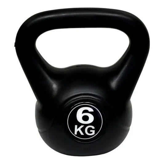 Pesa Rusa Pástica 6 Kg Rellena En Cemento Gmp Color Negro