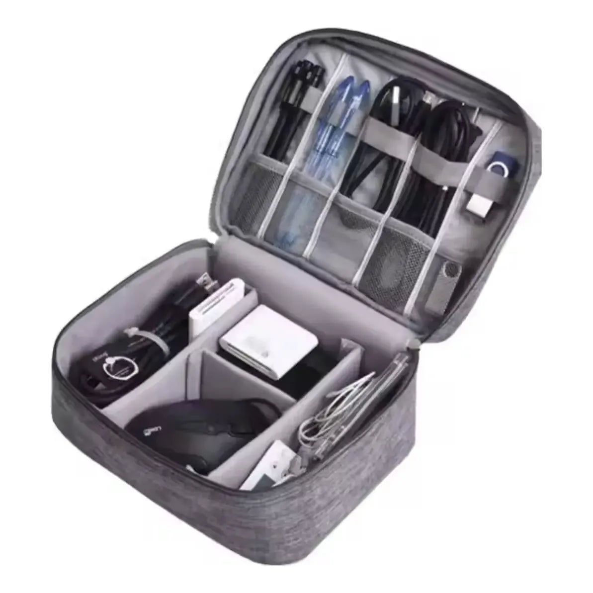 Bolso Organizador De Viaje Mochilas Valijas Cables Neceser Negro