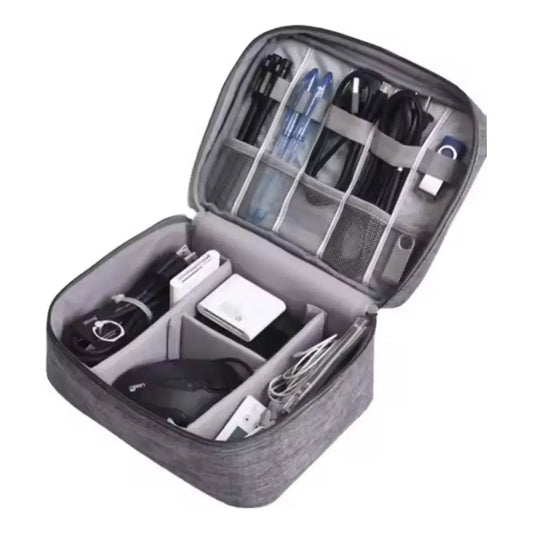 Bolso Organizador De Viaje Mochilas Valijas Cables Neceser Negro
