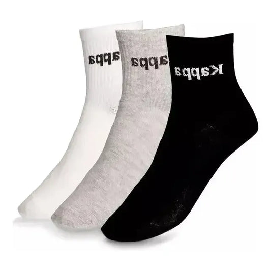 Medias Hombre Deportivas Kappa Pack X3 Tenis Padel Algodon