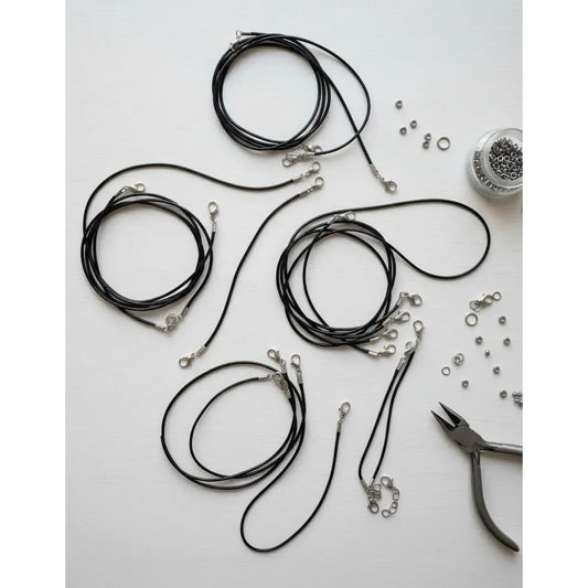 Cordón Collar Caucho X 20u Negro