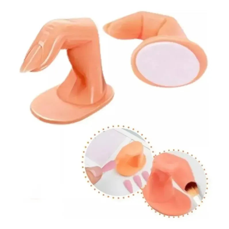 2 Dedos De Practica Uñas Esculpidas Manicuria Con Uñas
