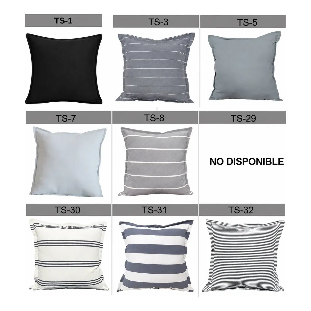 Almohadones Decorativos Tusor Set De 5 Varias Combinaciones