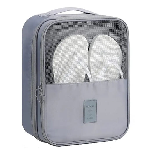 Organizador De Zapatos Zapatillas Botines Viaje Valija Ojota Color Gris