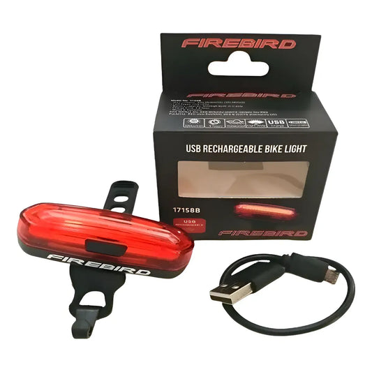Luz Led Bicicleta Doble Posicion Firebird Recargable Usb