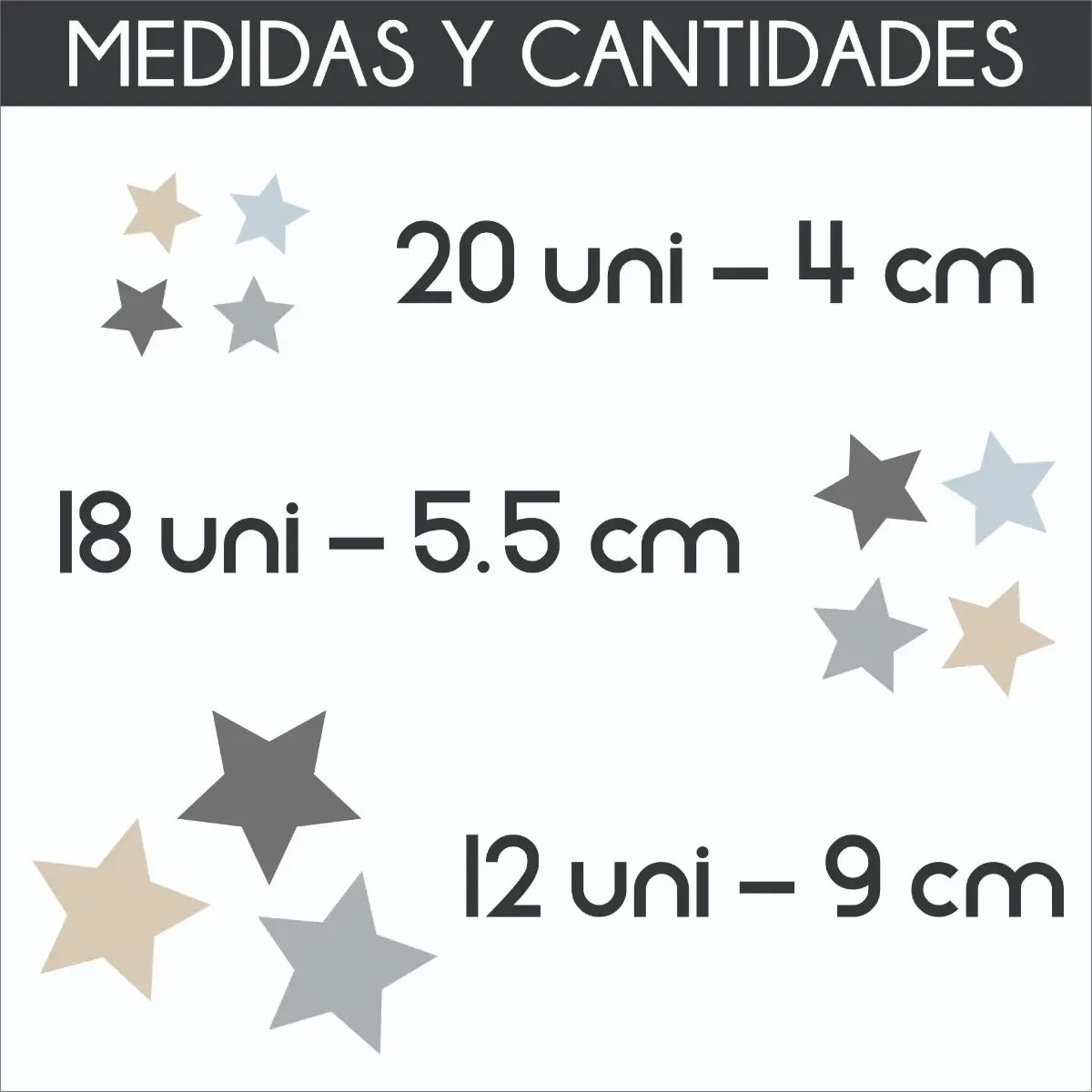 Vinilo Infantil Animales Nórdicos X 10 Uni C Estrellas Chico