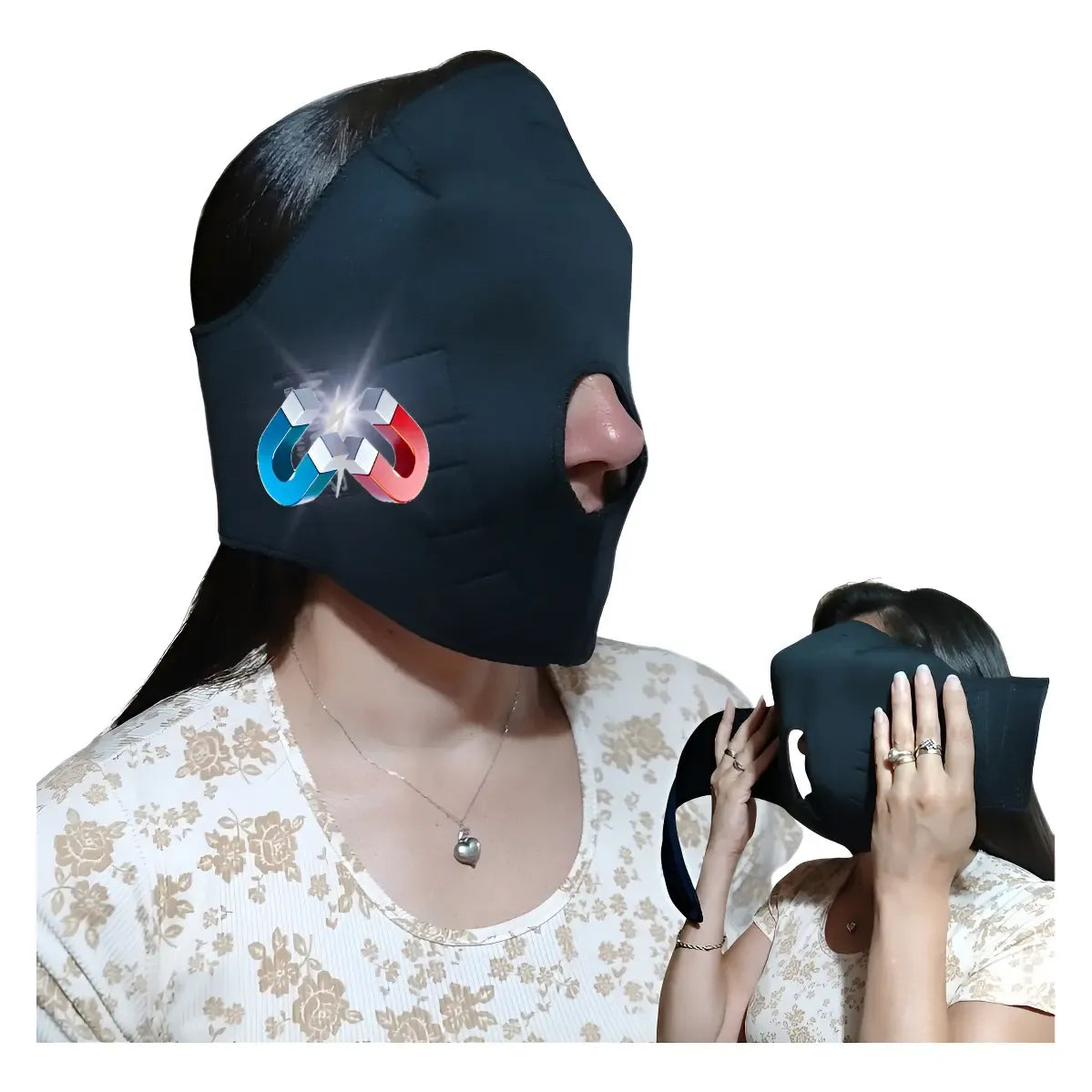 Máscara Facial Magnética Unisex Y Talle Universal Antiage