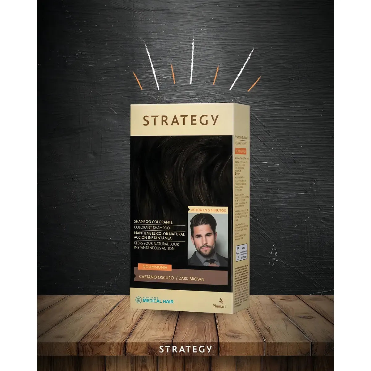 Strategy Castaño Oscuro - Shampoo Colorante
