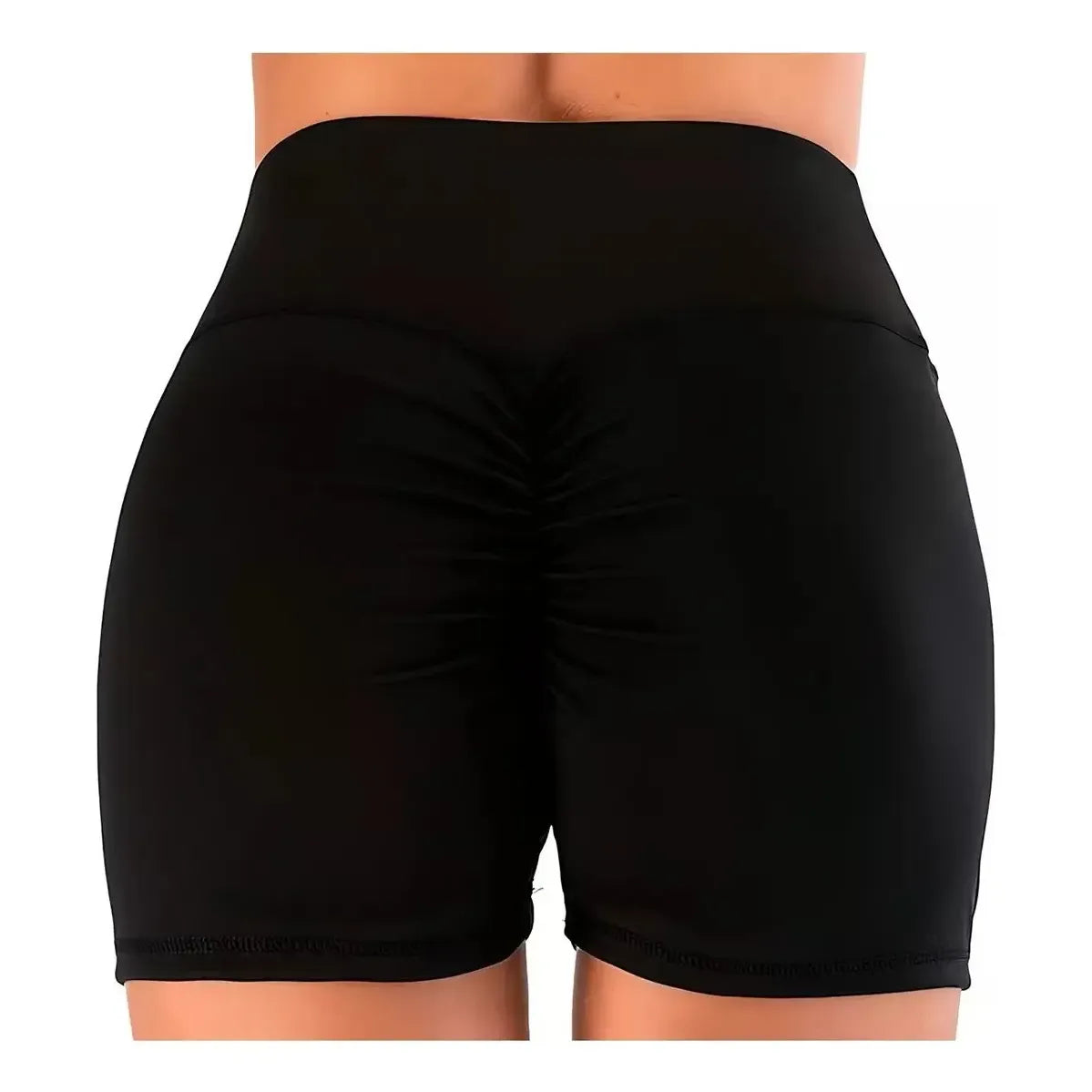 Short Biker Push Up Con Frunce Cola Deportivo Spandex Corto