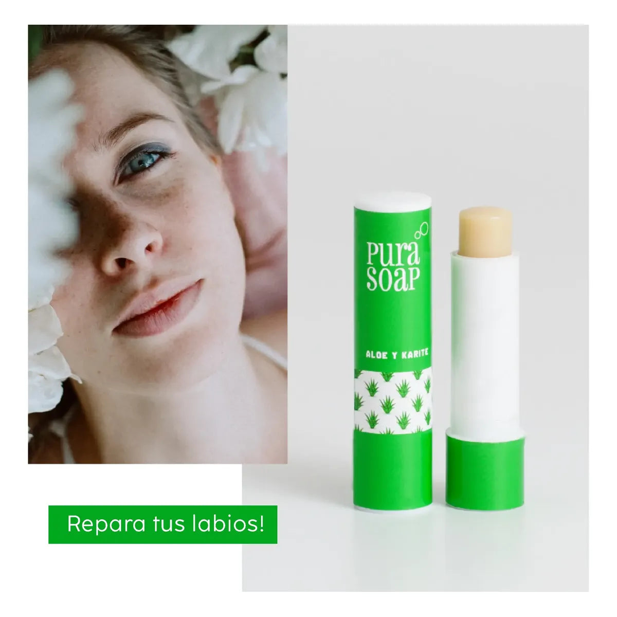Bálsamo Aloe Vera Paraben Free Pura Soap Oficial