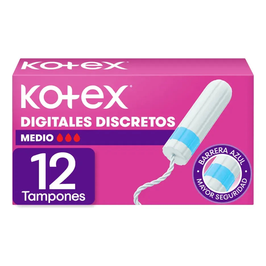 Tampones Kotex Digital Flujo Moderado X 12und