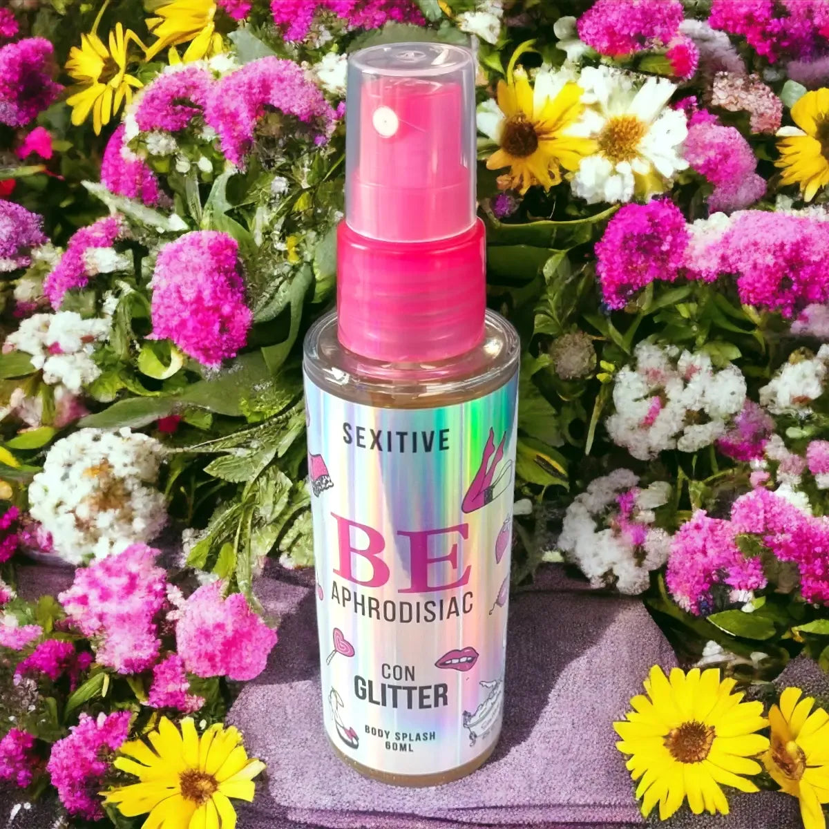 Body Splash Sexitive Be Afrodisiaco con Glitter 60ml