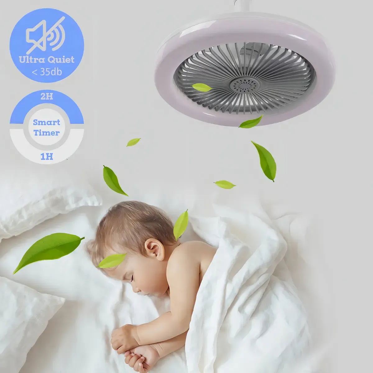 Lampara Ventilador De Techo Aromaterapia Con Control Cp-fs01