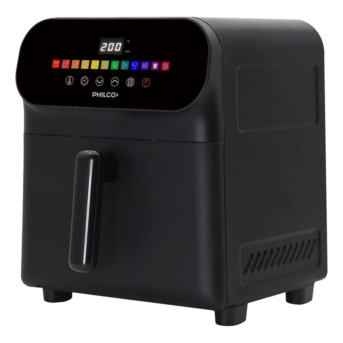 Freidora De Aire Philco Fr256ph 1700w 6 L 12 Programas De Cocción Negro