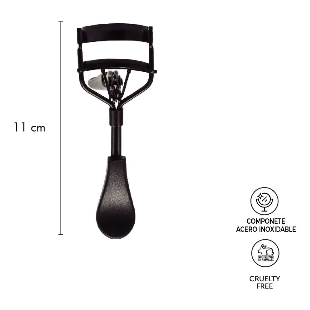 Arqueador De Pestañas De Acero Negro Premium Fascino
