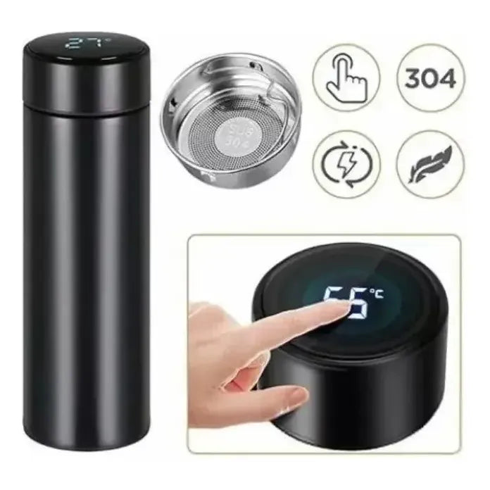 Vaso Termo Inteligente Sensor Digital Temperatura 500ml