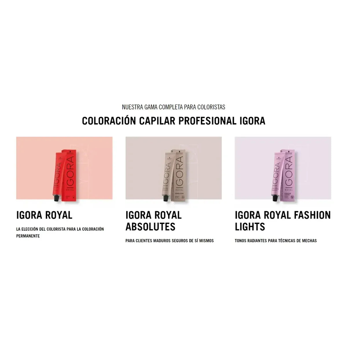 Tintura Igora Royal Coloracion Permanente Schwarzkopf X60gr