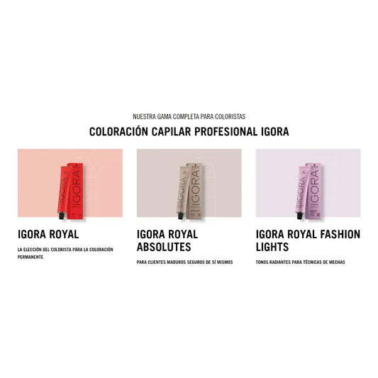 Tintura Igora Royal Coloracion Permanente Schwarzkopf X60gr