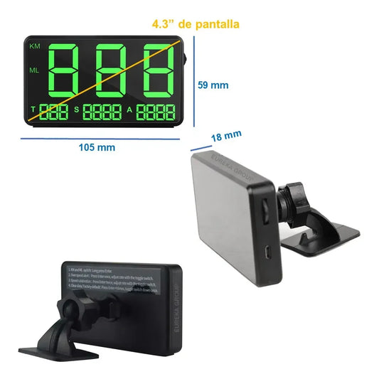 Velocimetro Auto Antiguo Digital Gps Reloj Autometer Tablero