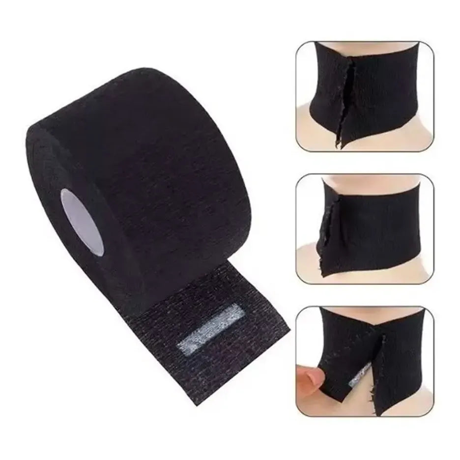 5 Papel Para Cuello Barberia Peluqueria Barber Negro