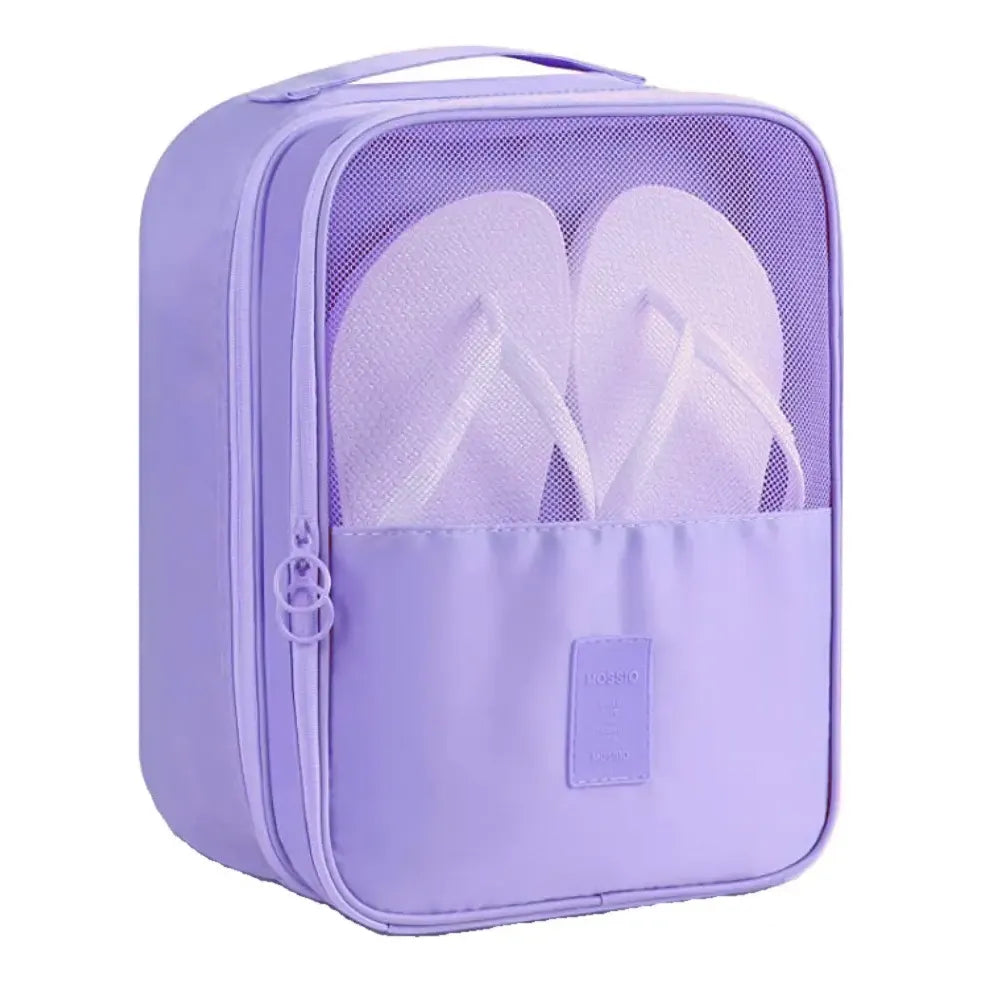 Organizador De Zapatos Zapatillas Botines Viaje Valija Ojota Color Gris