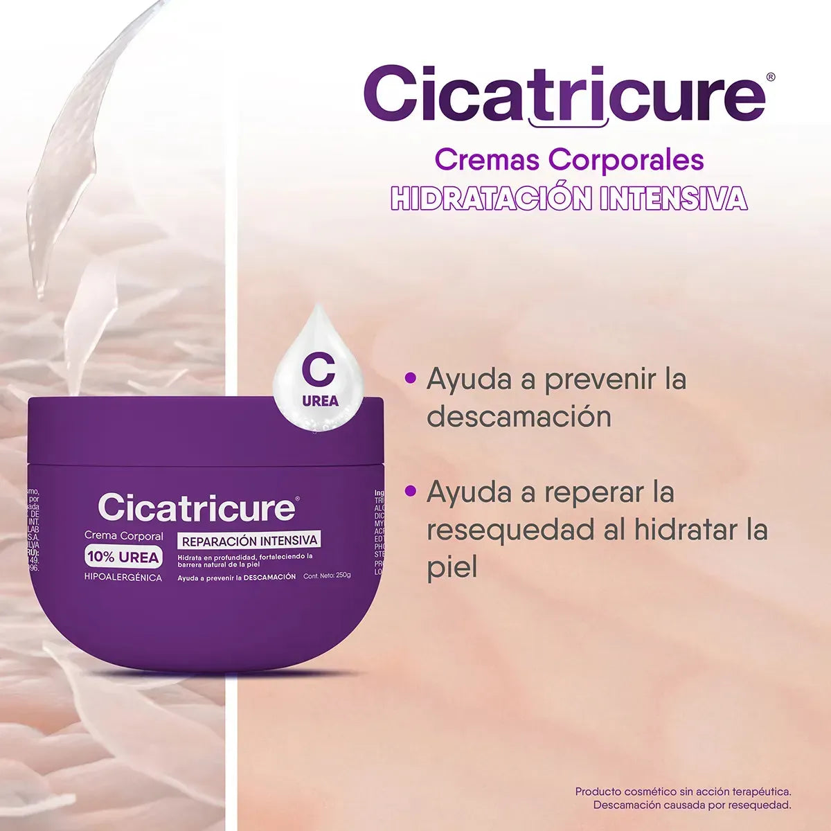 Cicatricure Crema Reparación Intensiva Urea 10% 250 Gr Tipo de envase Pote Fragancia Neutro