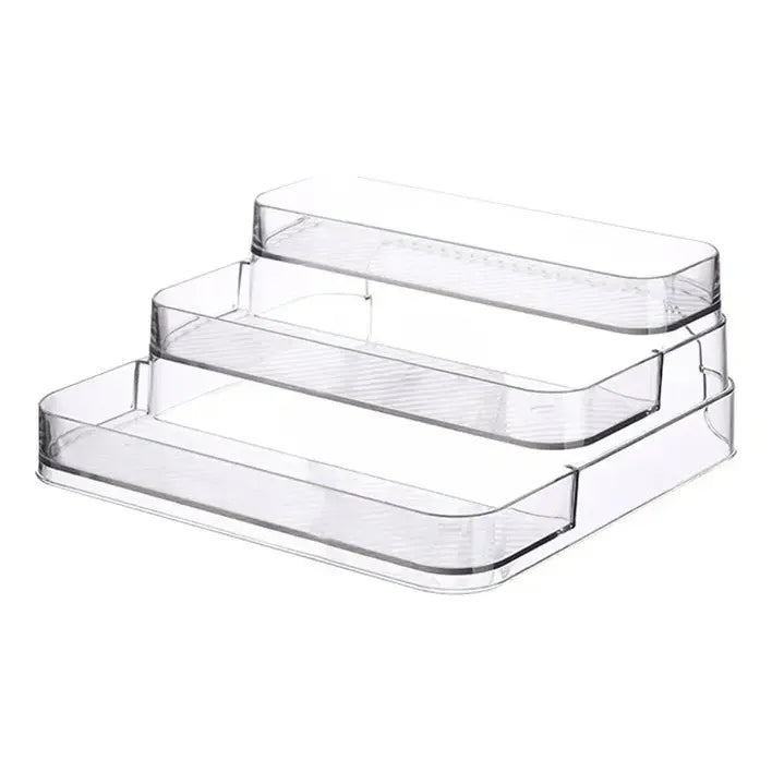 Organizador De Alacena 3 Niveles Acrílico Baño Maquillaje Color Transparente