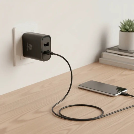 Cargador De Pared Jd T-24 Cable Usb Tipo C Negro Carga Rápida 1.20 Mts Para Motorola Samsung Xiaomi Compatible iPhone 15 16 17 Air Pro Max
