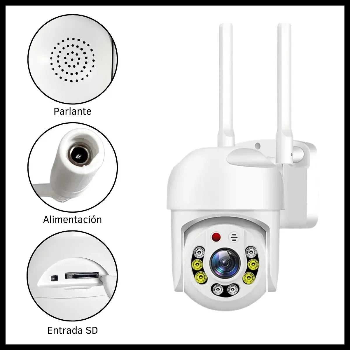 Cámara Inteligente 360 Wi-fi Oryx Or-101 1080p Intercomunic