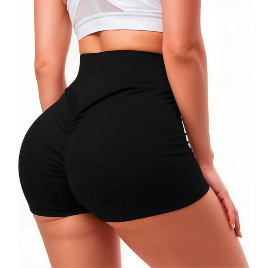 Short Biker Push Up Con Frunce Cola Deportivo Spandex Corto
