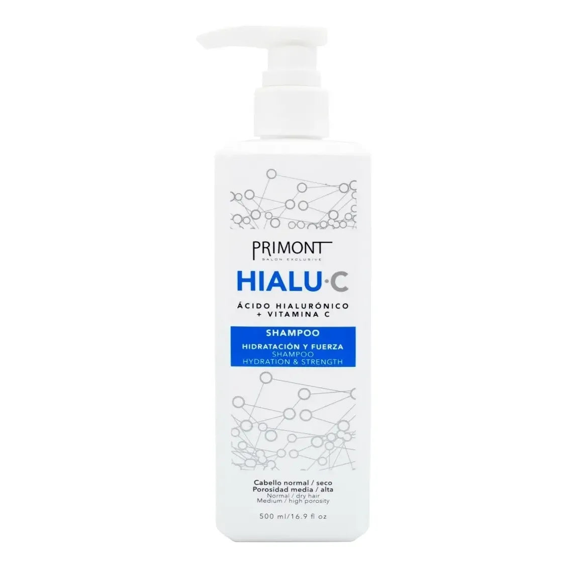 Shampoo Hidratación Con Acido Hialuronico Primont X500ml