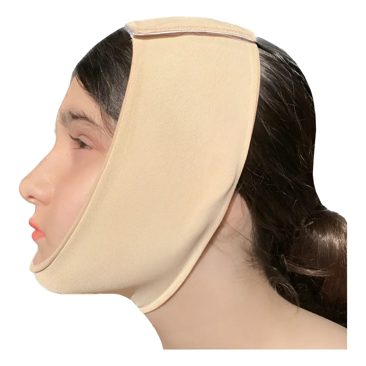 Banda Mentonera Otoplastía Postquirugica Body Control 0065 Color Nude Talle S 50-60 Cm