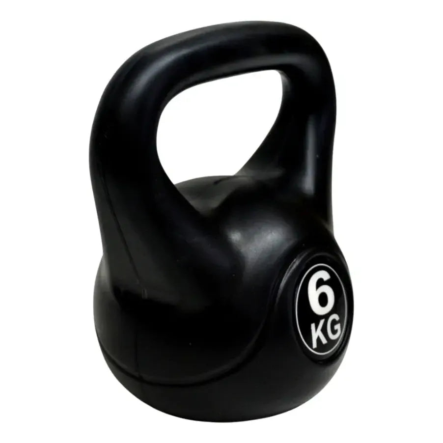 Pesa Rusa Pástica 6 Kg Rellena En Cemento Gmp Color Negro