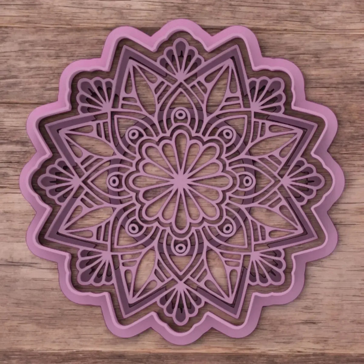 Cortante Mandala Cerámica Arcilla Fondant 10 X 10 Cm Cod1680
