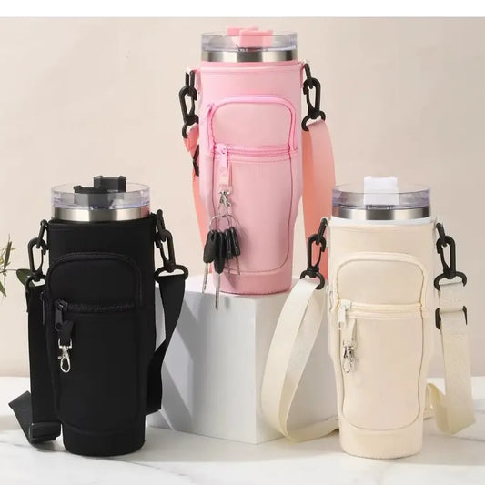 Funda Bolso Vaso Stanley Con Correa Neoprene + Tapas