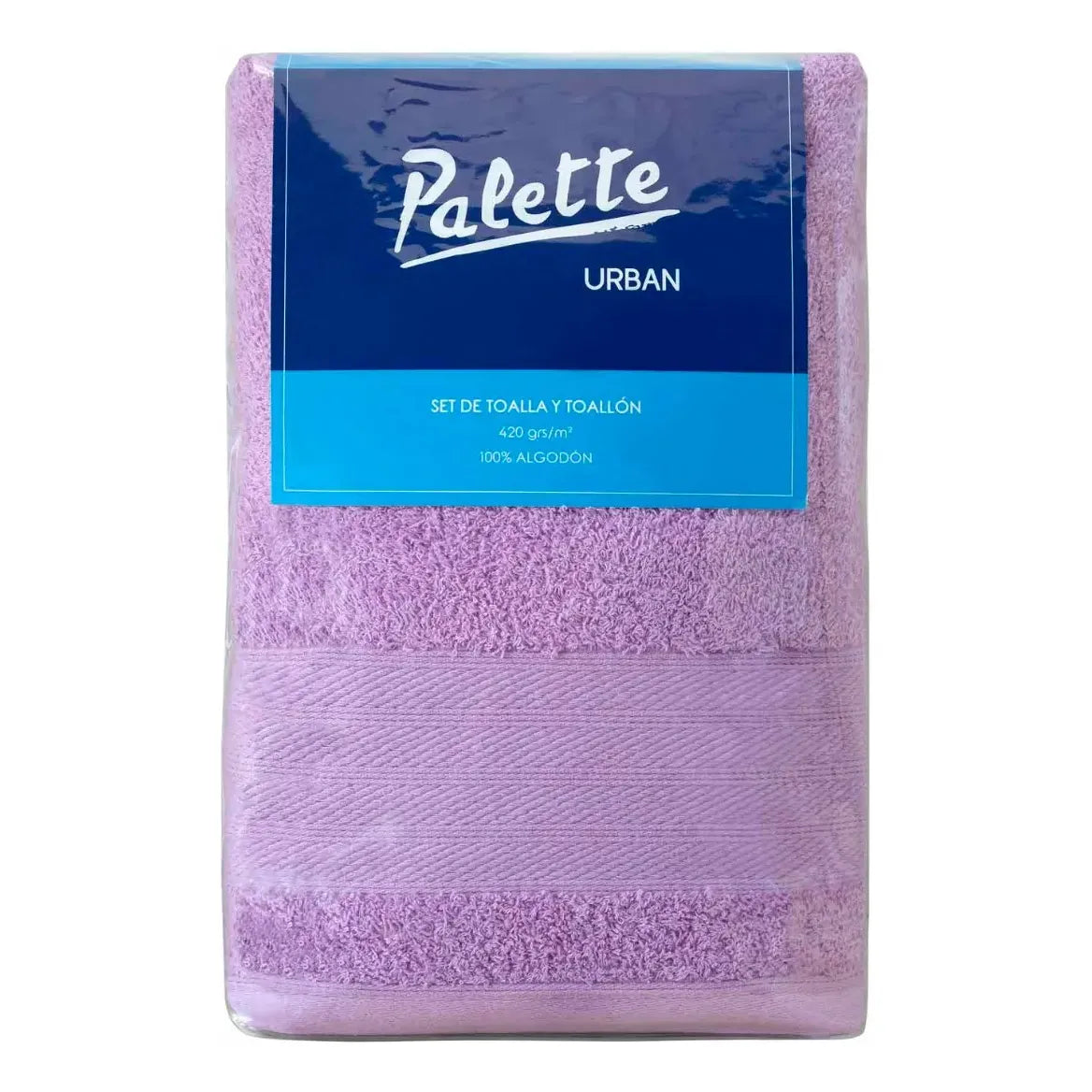 Juego Toalla Y Toallon Palette Urban 420 Gr 100% Algodon