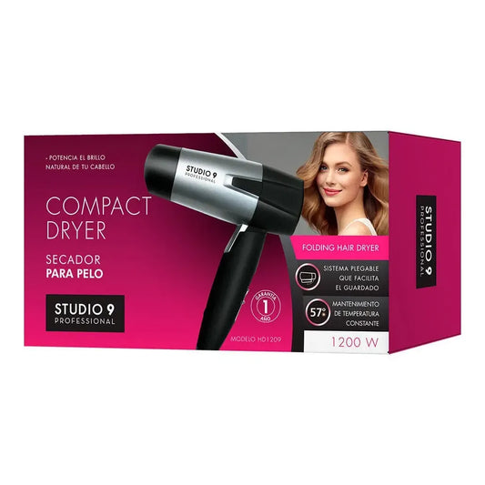 Secador De Pelo Studio 9 Professional Plegable 1200 W