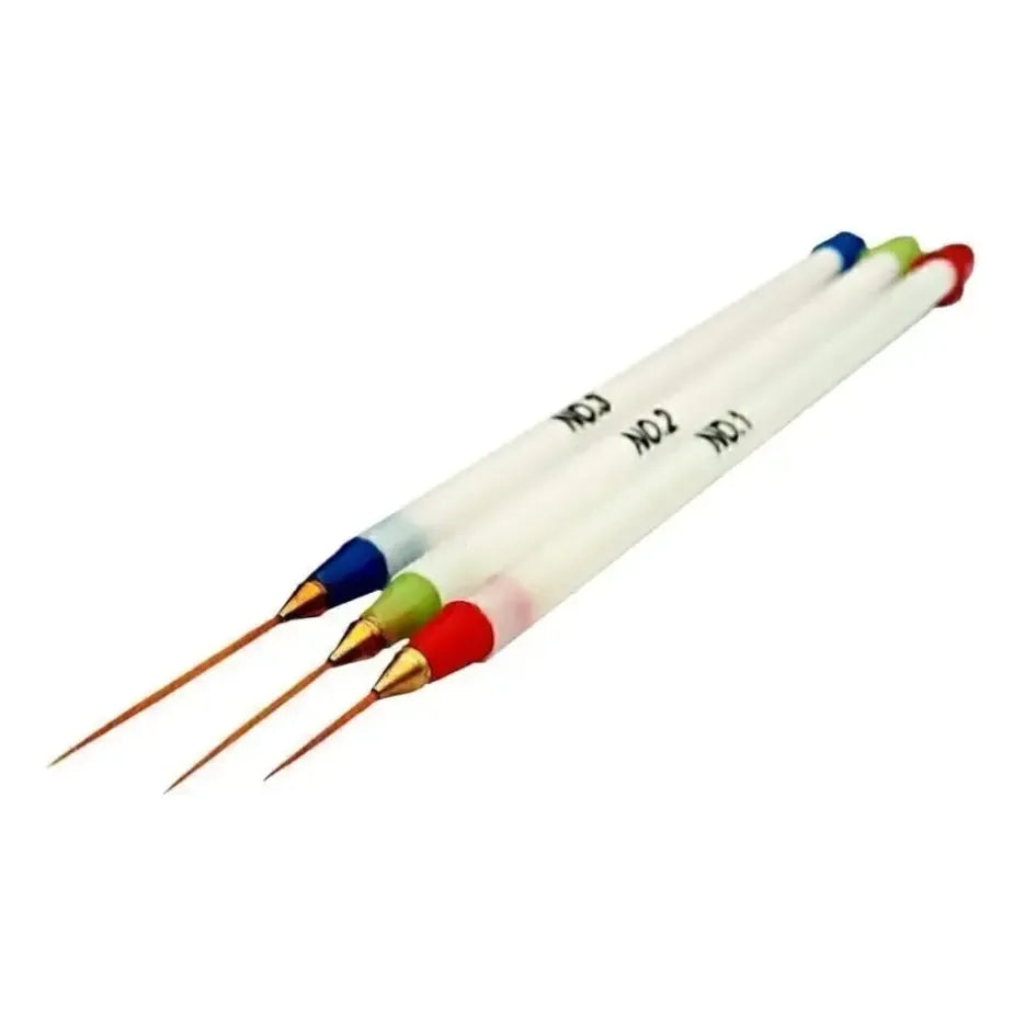 Pincel Liner 3 Medidas Garras De Tigre