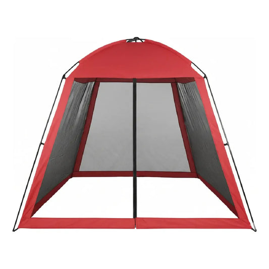 Carpa Gazebo De Facil Armado Dakota 300x300x190cm Color Rojo