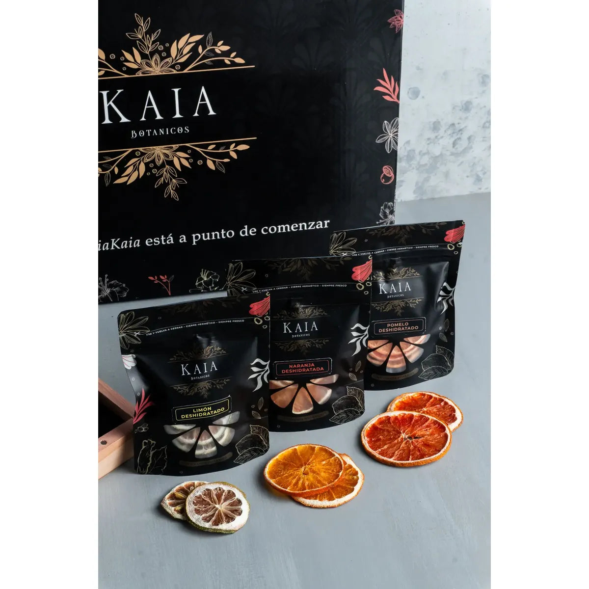 Kit Citricos Kaia - Limón Naranja Pomelo Deshidratados