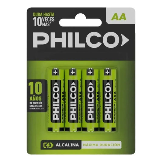 4 Pilas AA Philco Alcalina Blister Cerrado Original