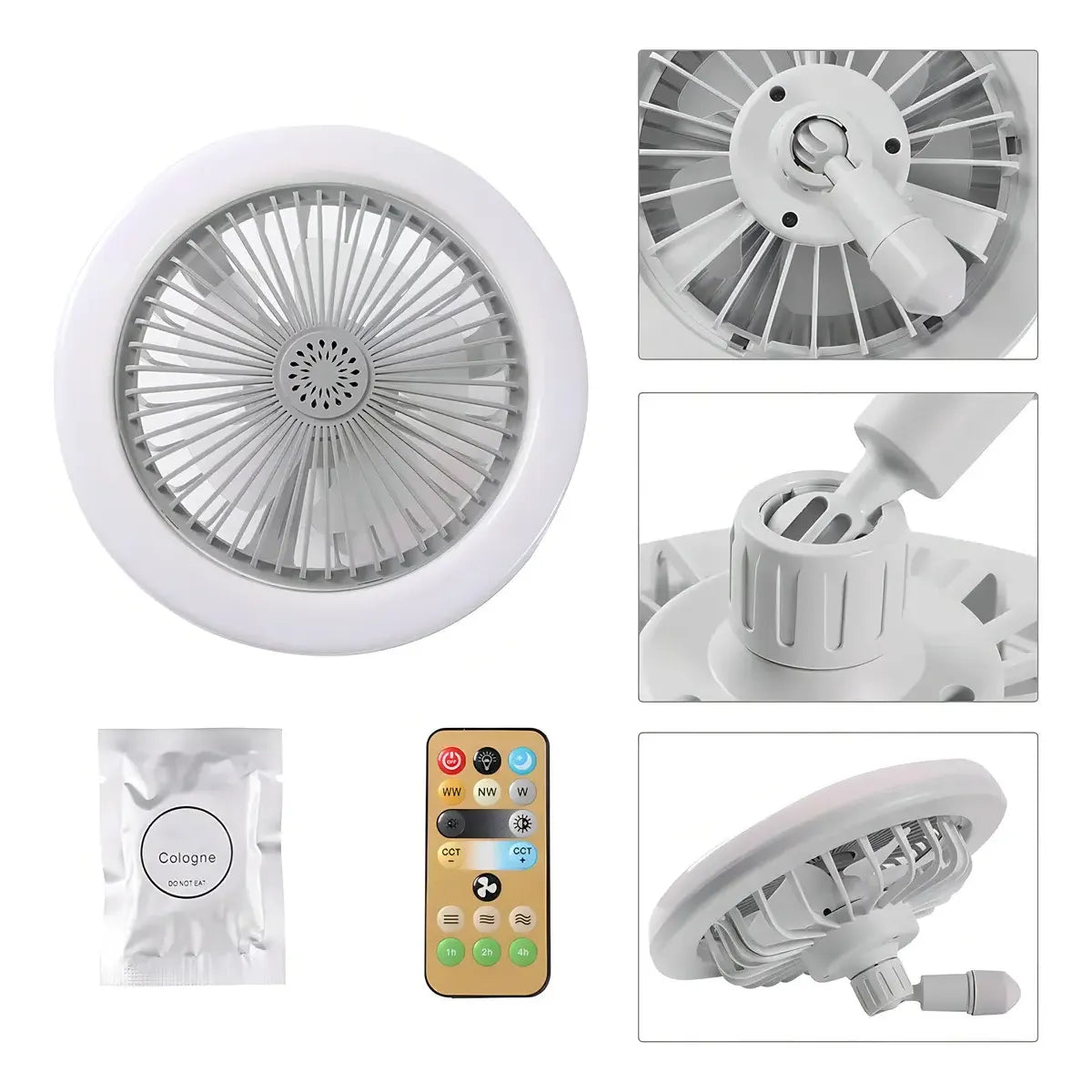 Lampara Ventilador De Techo Aromaterapia Con Control Cp-fs01