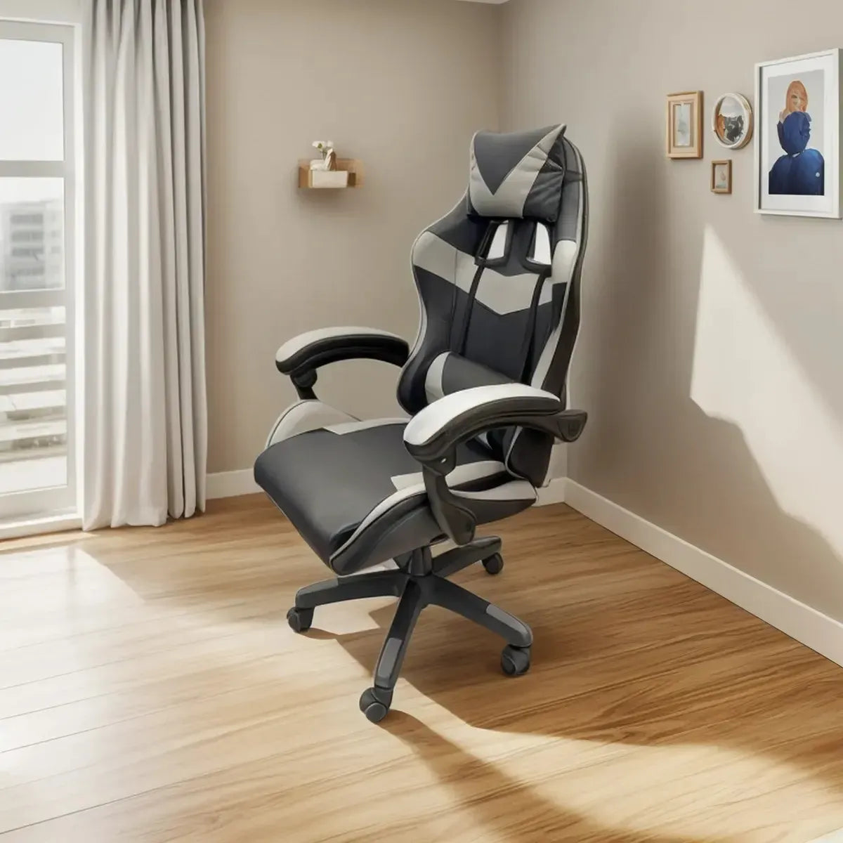 Silla Gamer Pc Escritorio - Sillón Ergonómico Reclinable Scp