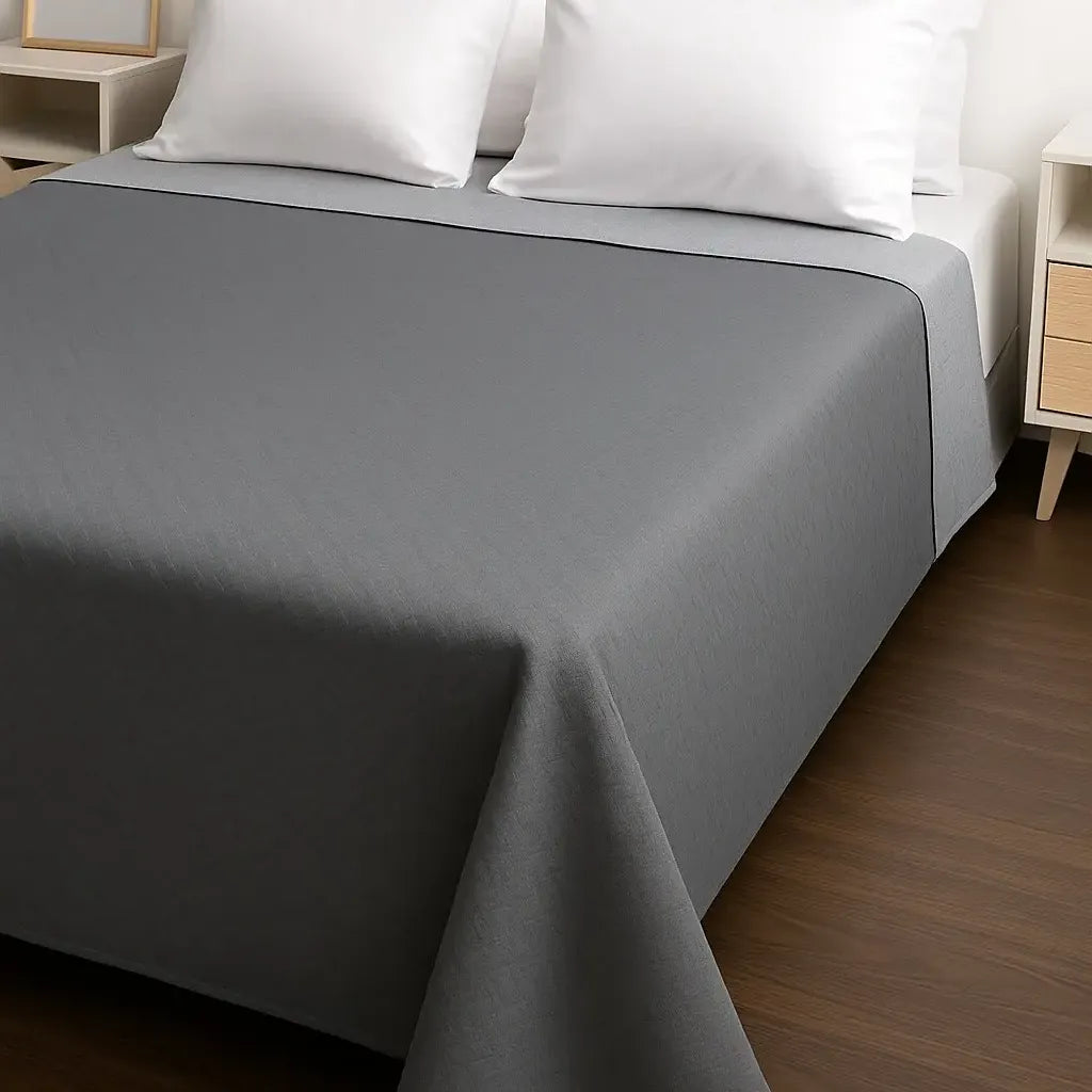 Cover Cubrecama Fiji Verano Reversible 2 1/2 Plazas Liso