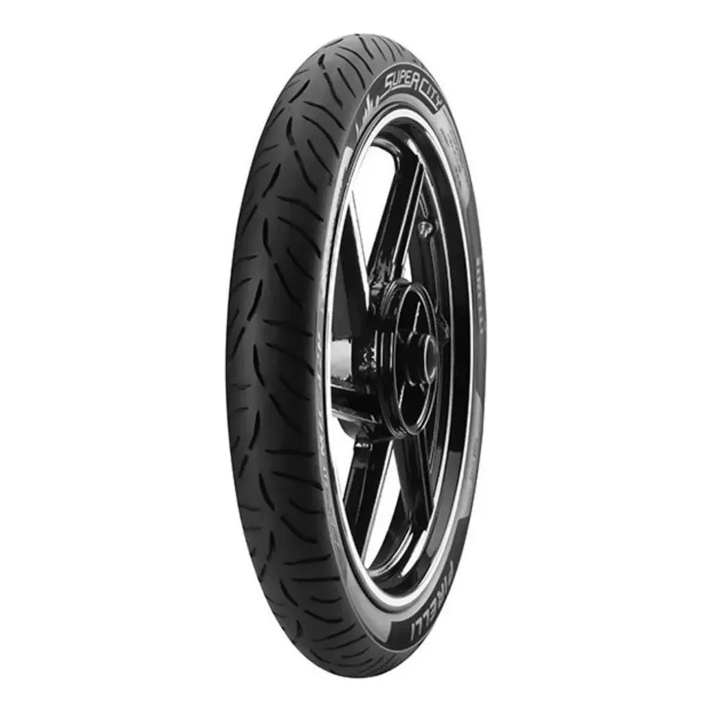 Cubierta Delantera Para Moto Pirelli Carretera Super City Para Uso Sin Cámara De 80/100-18 P 47 X 1 Unidad