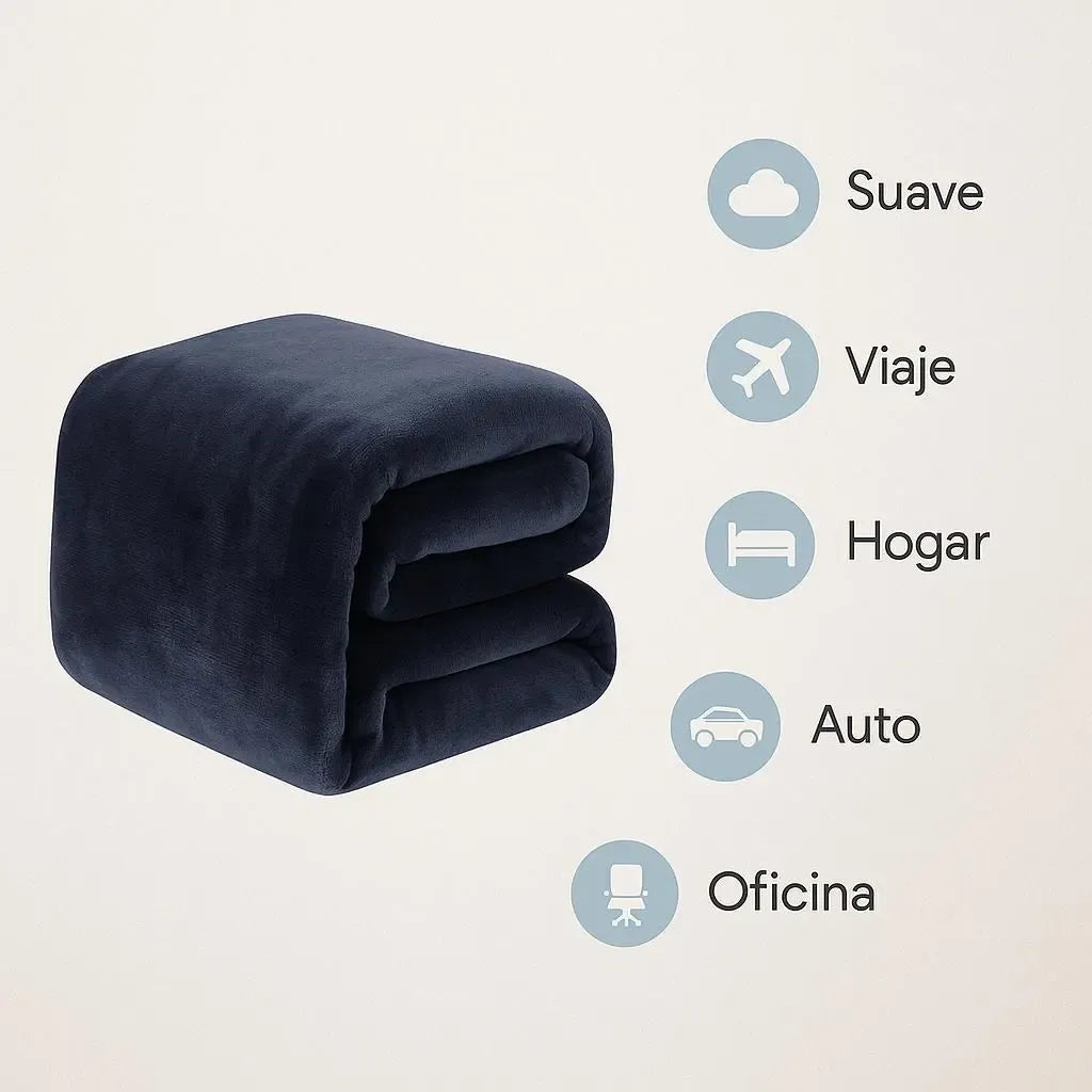 Manta Frazada Plush Cama 2 Plazas / Sillón / Viajera 2x1,80m